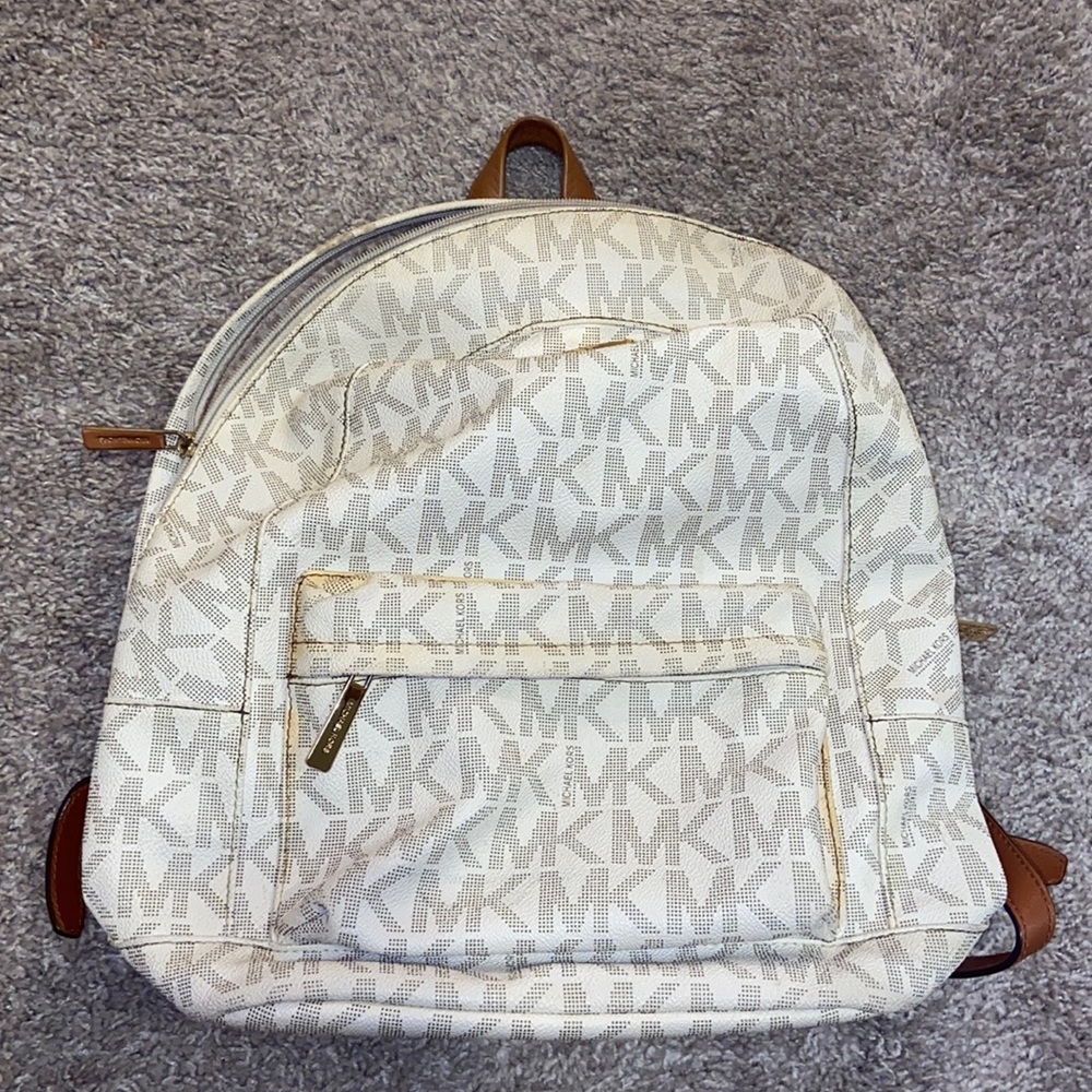 Michael kors off white backpack